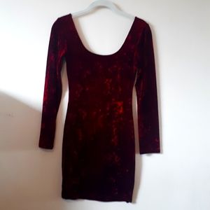 COPY - Vintage 90s Crushed Velvet Bodycon Dress
